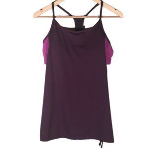 Fabletics tank top Norwalk purple built in bra Gym Workout Athletic Running